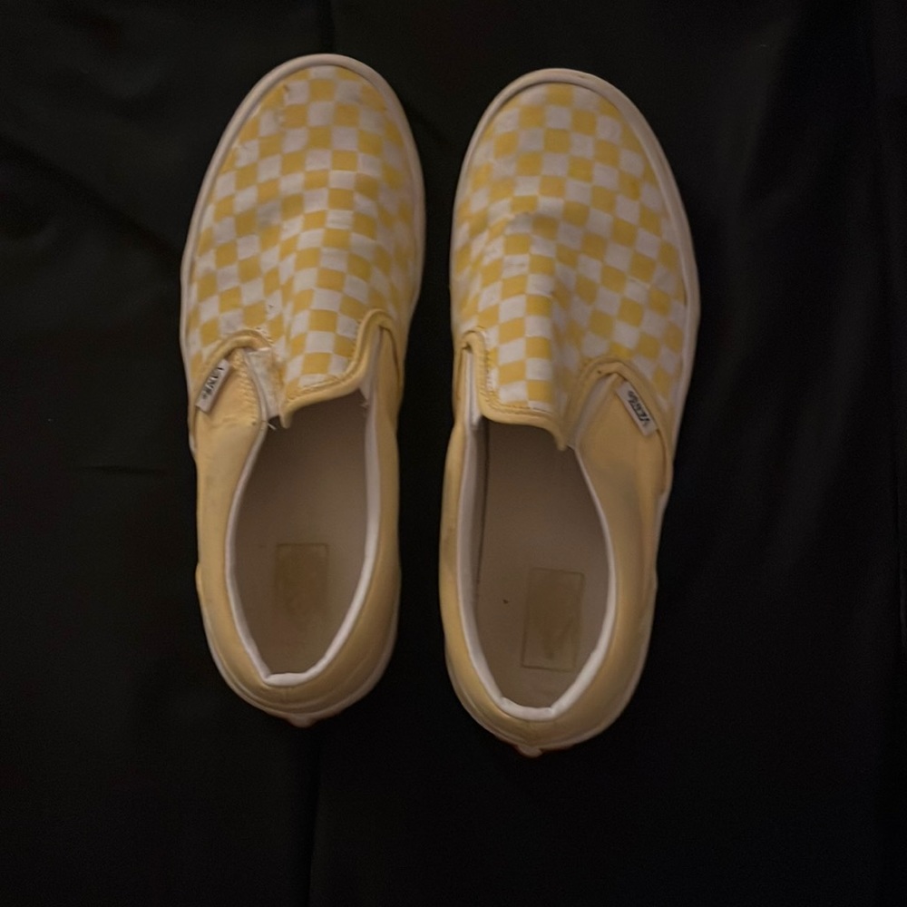 Vans yellow checkered
